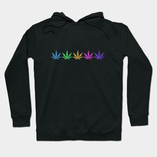 Marijuana Leaves Hoodie by Dale Preston Design